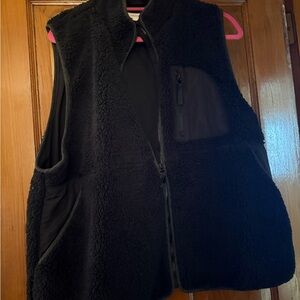 Maurices Black Fleece Outerwear